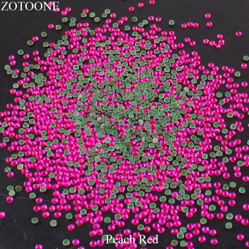 ZOTOONE Iron On Strass Crystal Hotfix Flat Back 1440 Mixed Nail Art Glass Rhinestones Pink Stones For Clothes Decoration DIY E