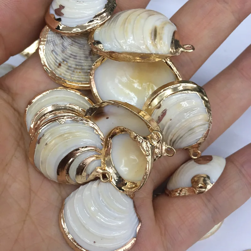 2020 New 5Pcs Natural Shell Pendant Necklace Charms Fashion Pendant For Making Jewelry Necklace Accessories Wholesale