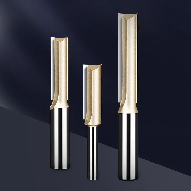 Imagem -06 - Bb-long Router Bit Tool Slotting End Mill Cortador Placa de Madeira Maciça Carpintaria Slot Fresagem Flauta 2