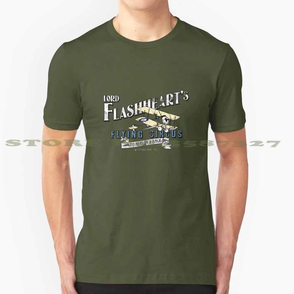 Flashheart's Flying Circus Fashion Vintage Tshirt T Shirts Pastiche Homage Blackadder Lord Flashheart One First World