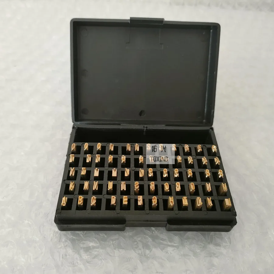 Hot stamping letters for DY-8 coding machine letters for 241B machine  Copper font production date coding
