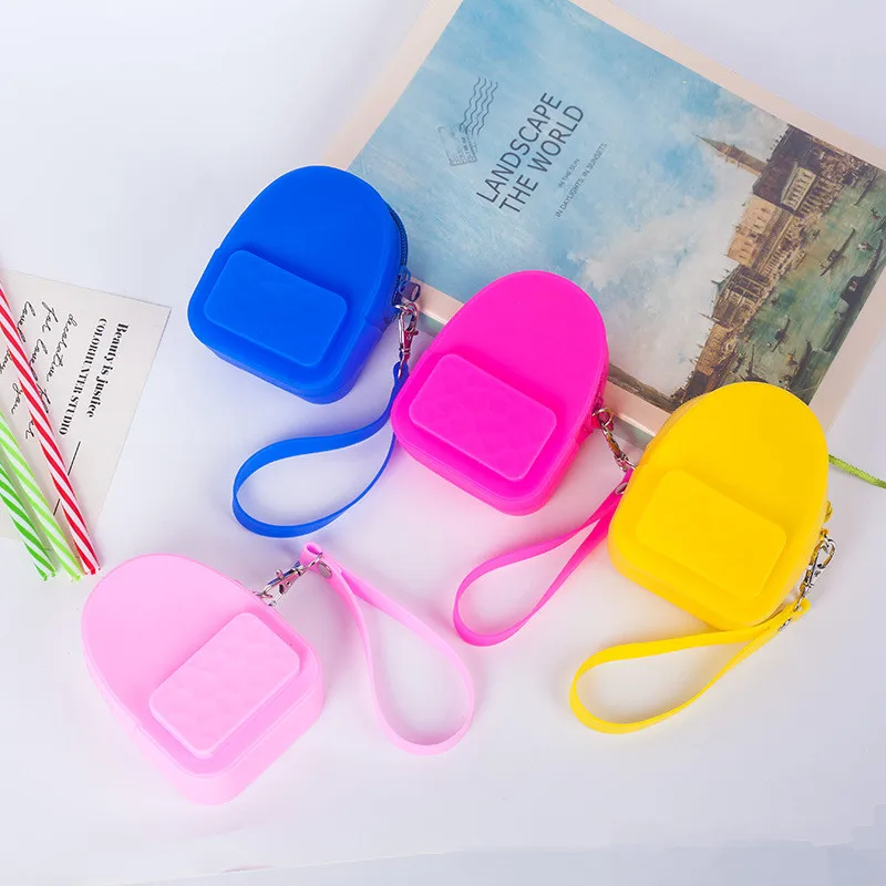 2020 Portable Cute Coin Purse Silicone Wallet Purse Children's Purses for Kids Keys Zipper Girls Wallet Pouch Monedas Mujer