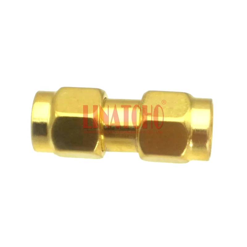 Gold Plated 50ohm RF Double Straight Coax Plug SMA Male to Male Connector Adapter Converter