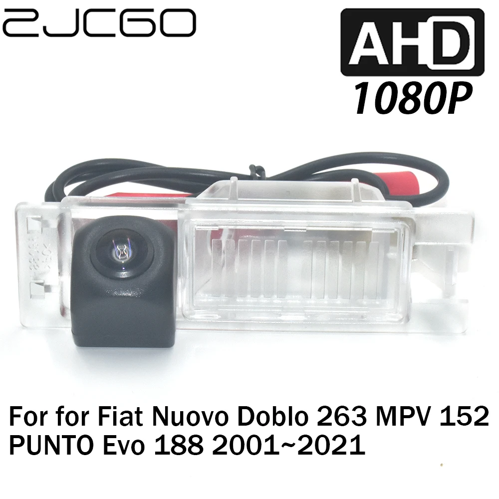 

ZJCGO Car Rear View Reverse Backup Parking AHD 1080P Camera for Fiat Nuovo Doblo 263 MPV 152 PUNTO Evo 188 2001~2021