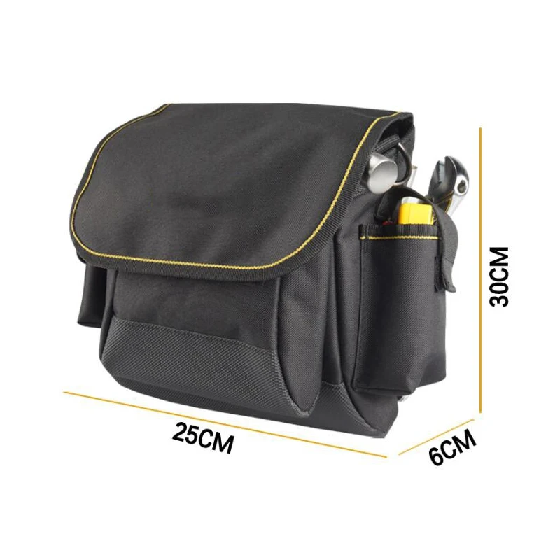 Thickened Canvas Multifunctional Electrician Tool Kit Shoulder Network Monitoring Repair Kit Telecommunication Tool Waist Bag