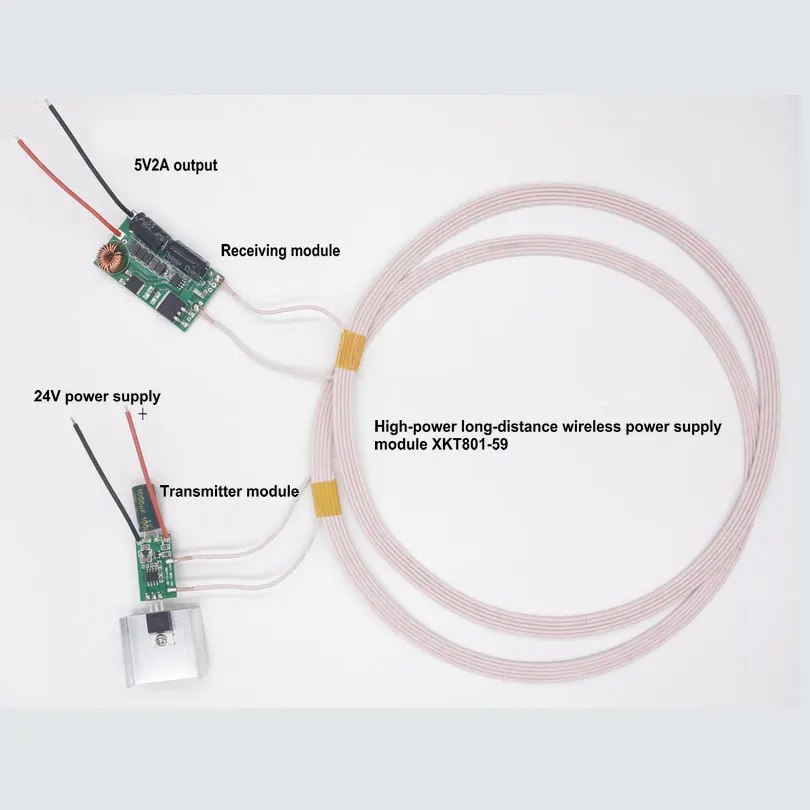 50~180mm Long Distance High Power Wireless Power Supply Module Wireless Charging Module XKT801-59