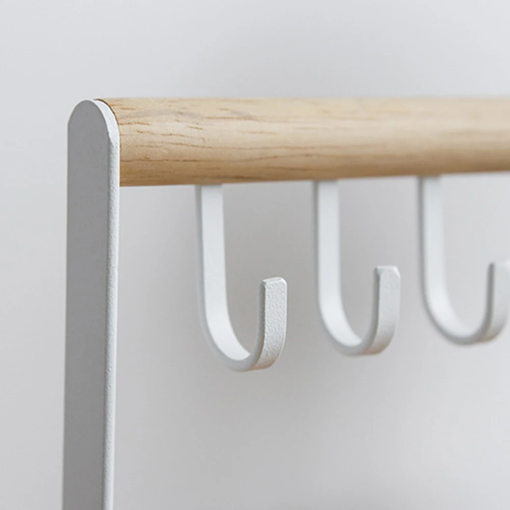 Support à bijoux en bois, support de bureau suspendu pour collier, Bracelet, bague, montre, organisateur de rangement, clous d'oreilles, pendentif, présentoir