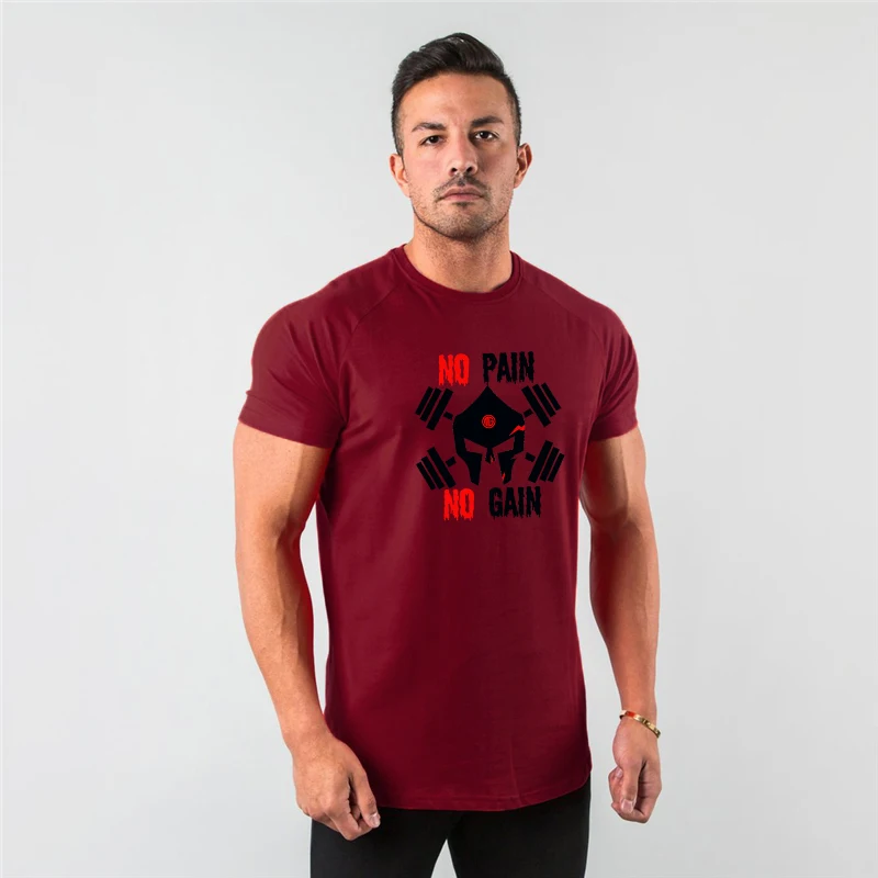 

Mens Short Sleeve T-shirt Sports 2023 Summer Compression Running T-shirt For Men Outdoor Sports Gym Fitness Skull Jersey