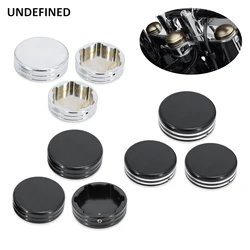 Motorcycle Upper Fork Stem Covers CNC Nut Caps For Harley Sportster XL883 1200 1988-2013 Dyna 06-17 Softail Fatbob Super Glide