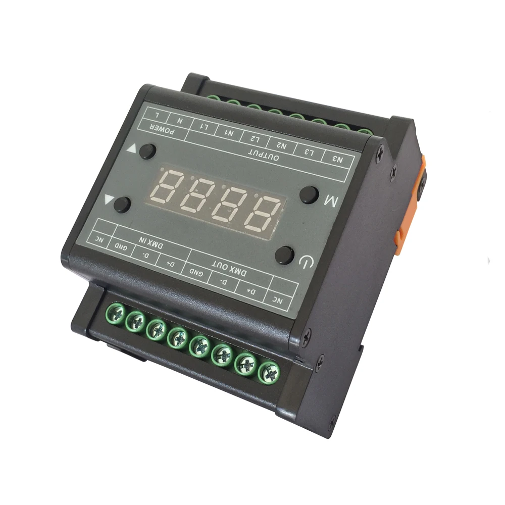 3CH 1A/CH Led DMX Triac Dimmer Brightness Controller AC90V-240V LED Dimmer for Led Panel Light