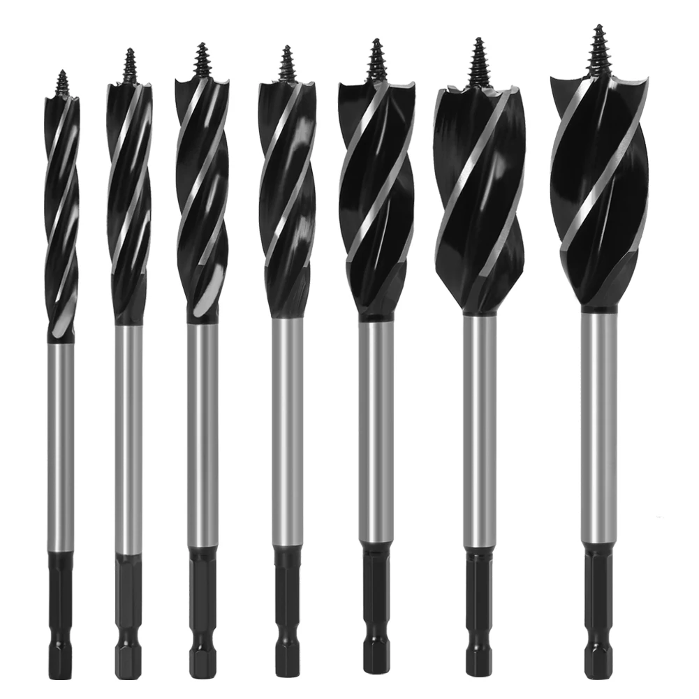 10mm-35mm Twist Drill Bit Set Wood Fast Cut Auger Carpenter Joiner Tool Drill Bit For Wood Cut Suit for woodworking