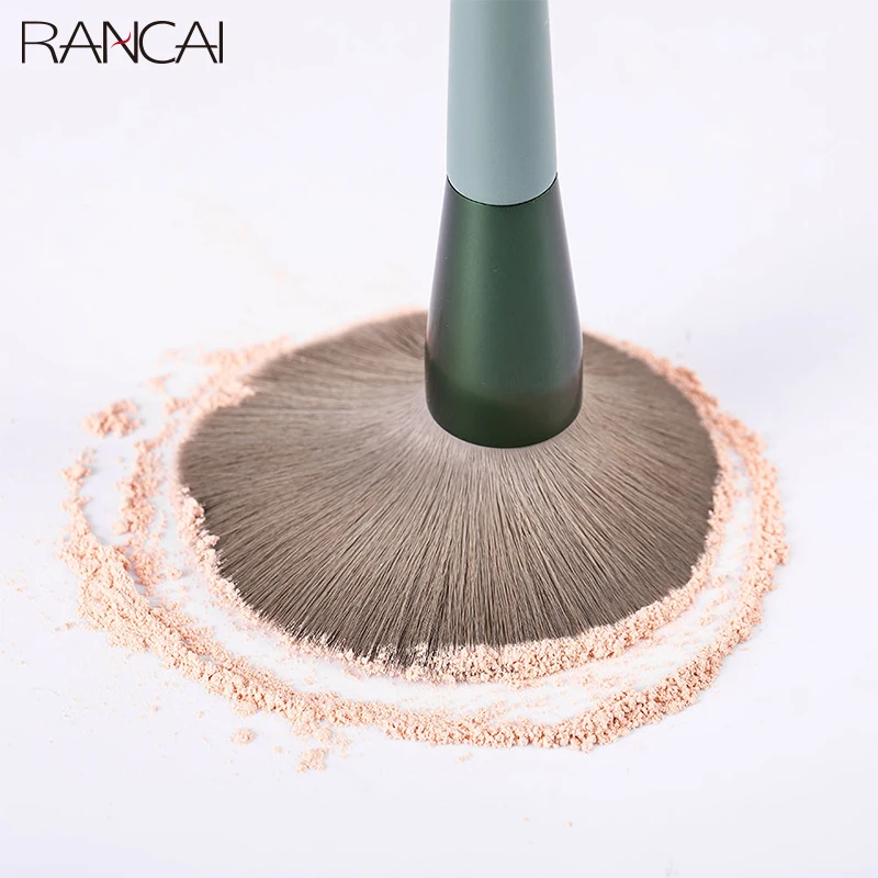 RANCAI – ensemble de pinceaux de maquillage cosmétiques, poudre Large, fond de teint, Contour, ombre à paupières Oblique, poils doux, 13 pièces