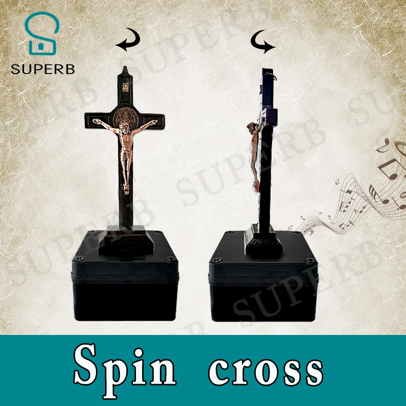 Imagem -05 - Jogo de Fuga Prop Spin Cross Prop Sala Escapar Jogo de Aventura Rotação Decorativa Rotação Cruz para Desbloquear a Partir de Dispositivo Incrível Girar Prop