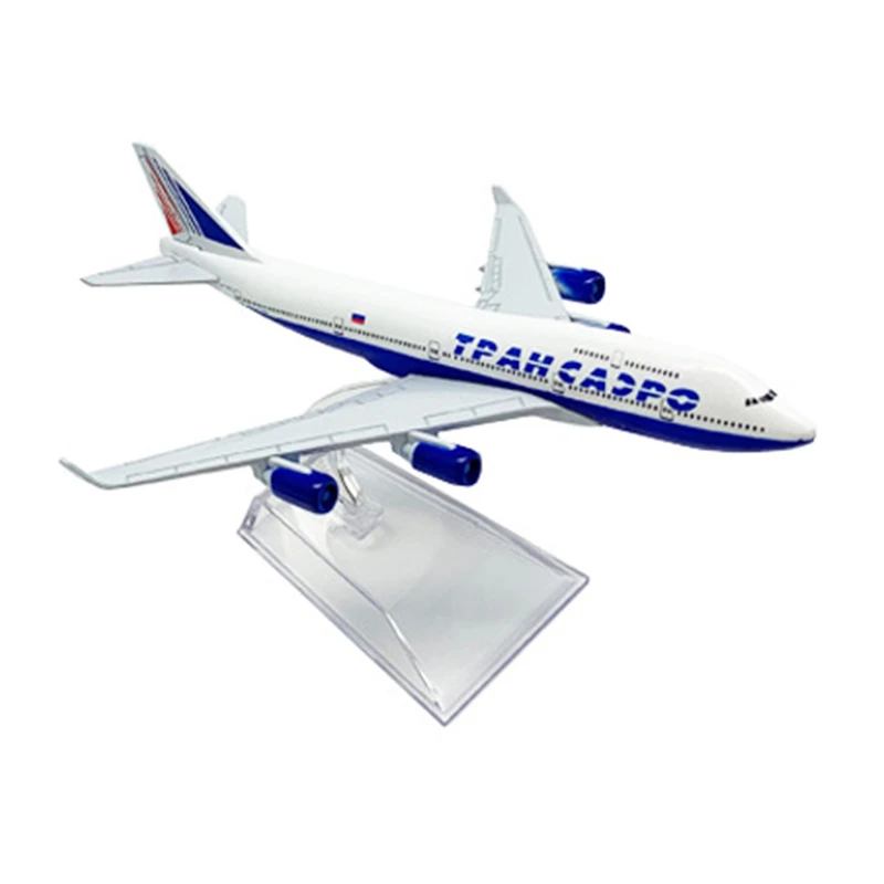 16CM Máy Bay Mô Hình Nga Transaero Airlines Boeing B747 Diecast Hợp Kim Kim Loại Máy Bay Máy Bay Đồ Chơi Kid Tặng Sưu Tập Màn Hình Hiển Thị