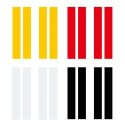 4pcs/set Reflective Sticker Waterproof Anti-scratch Car Body Protective Stripe Red/Black/Yellow/White