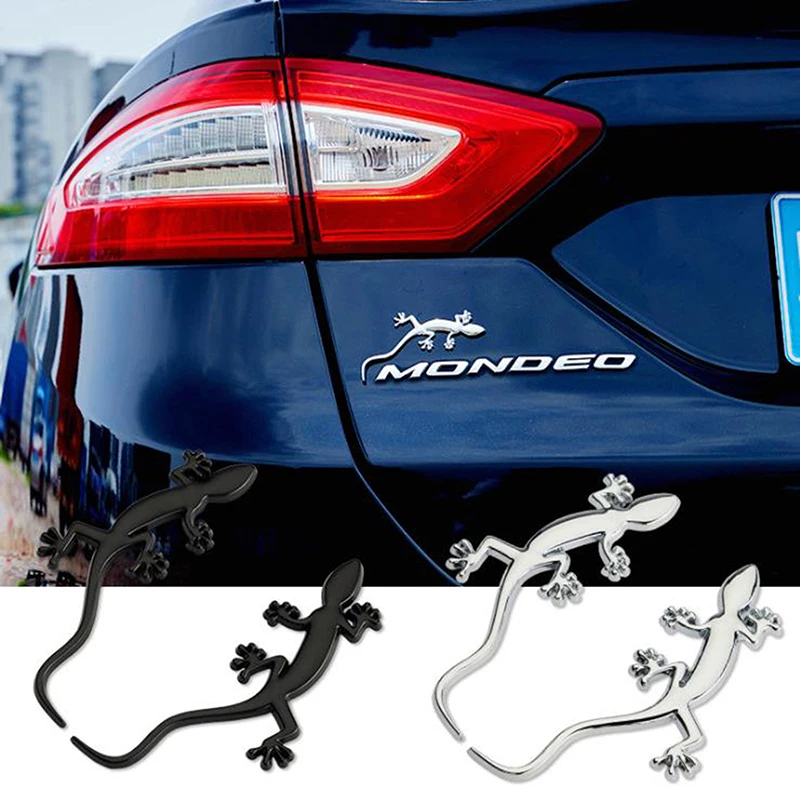 Etiqueta reflexiva do caminhão do metal do carro, lagarto, decalque do gecko, emblema, decoração do emblema, 1Pc