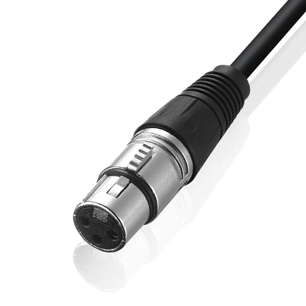 Bochara 30cm RCA أنثى إلى XLR أنثى محول كابل احباط + محمية