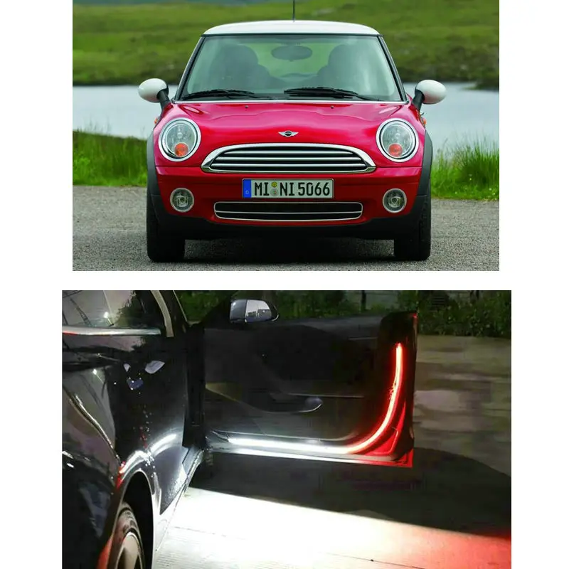 

Led Car Openning Door Warning Light For mini cooper R50 R53 R56 Clubman F55 F56 F54 Coupe R60 R57 R58 R61 R59 paceman roadster