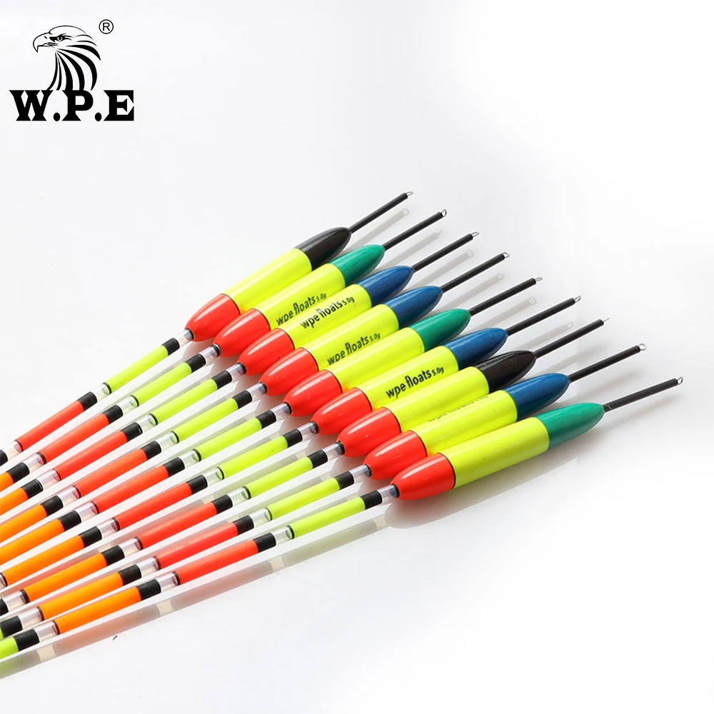 WPE-Barguzinsky Flutuador De Pesca Bobber Vertical Bóia Tackle, Flutuadores De Abeto, Tamanho 4g, 5g, 6g, 27.5cm, 28.5cm, Marca, 5Pcs por Conjunto