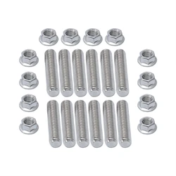 Exhaust Manifold Stainless Stud Serrated Flange Nuts Kit for 1989 - 2019 5.9l & 6.7l Cummins Turbo Diesel