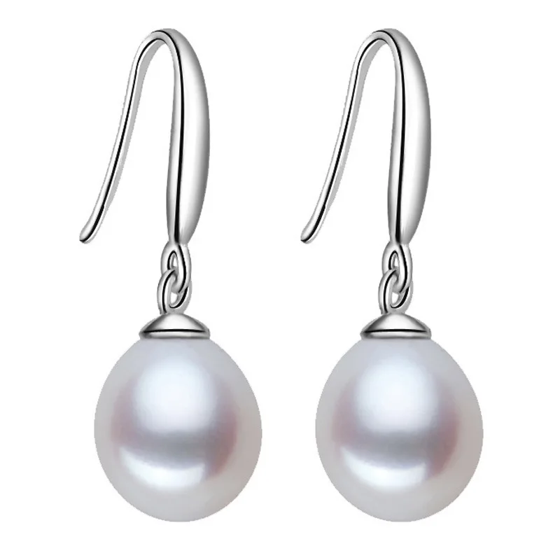 

2020 Fashion Pearl Earrings Natural Freshwater Pearl Pearl Jewelry Drop Earrings 925 Sterling Silver Jewelry For Woman Gift