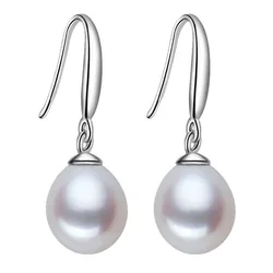 2020 Fashion Pearl Earrings Natural Freshwater Pearl Pearl Jewelry Drop Earrings 925 Sterling Silver Jewelry For Woman Gift
