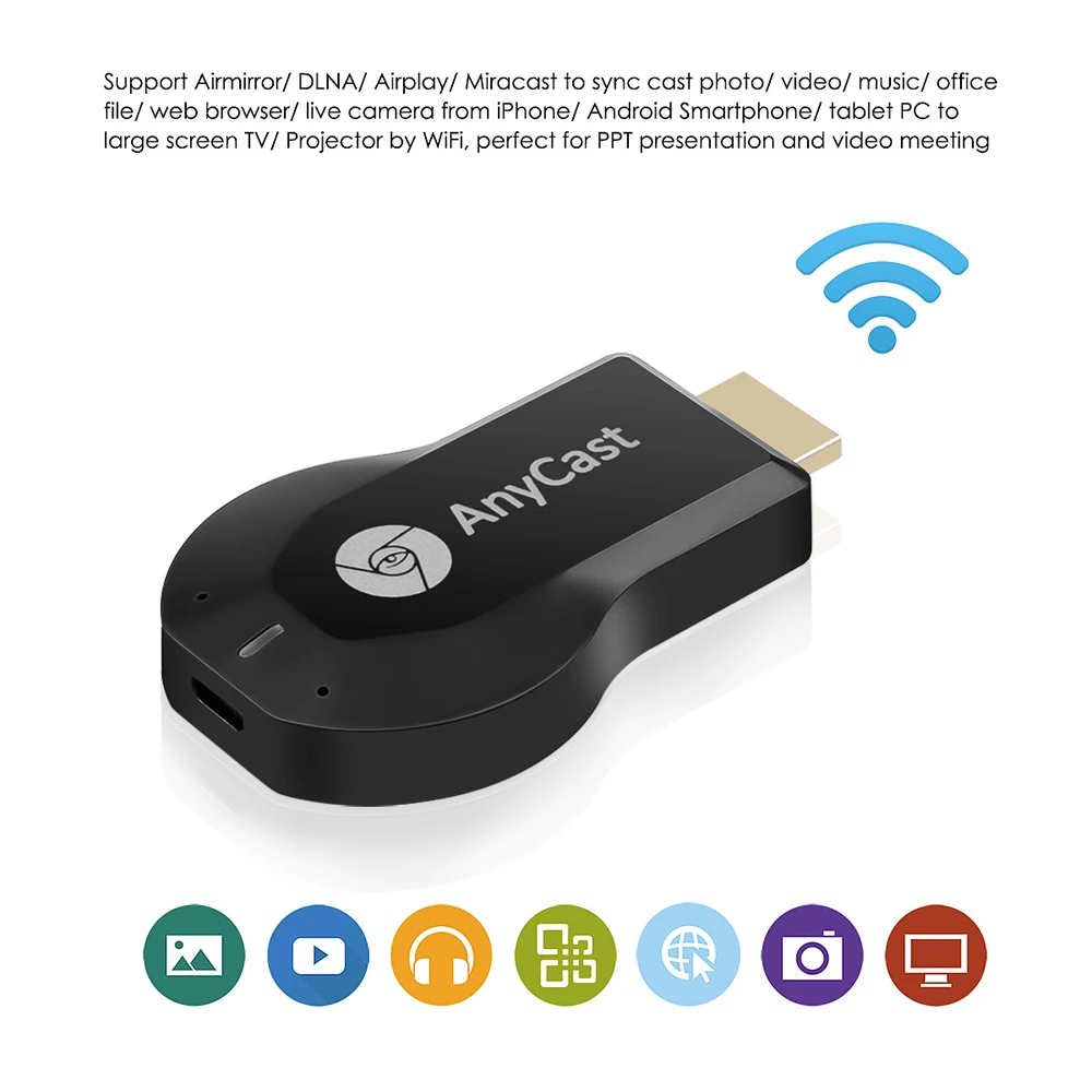 Kebidumei bezprzewodowy kompatybilny z HDMI klucz sprzętowy wifi do wyświetlacza adapter Mirascreen TV stick wsparcie odbiornika Netflix windows ios andriod