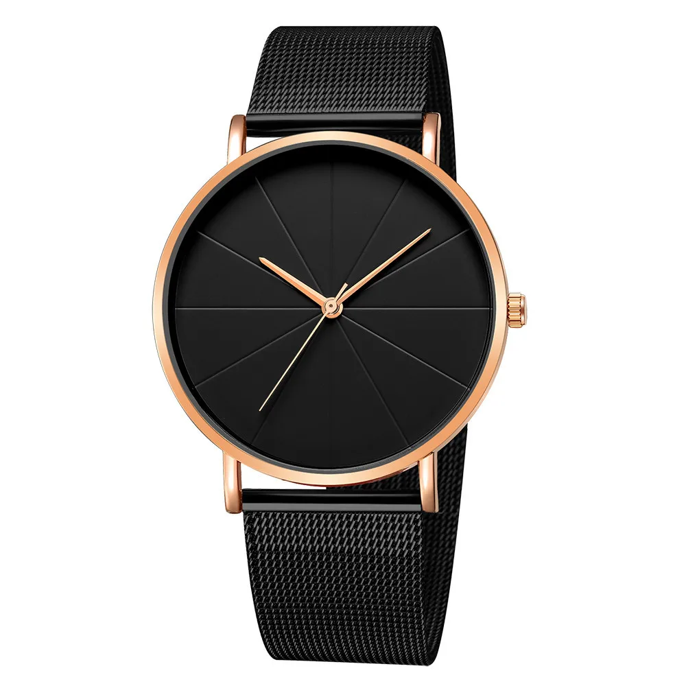 Men's Watches 2020 Minimalist Fashion Ultra Thin Watch Men Simple Business Stainless Steel Mesh Belt Men Watch Relogio Masculino