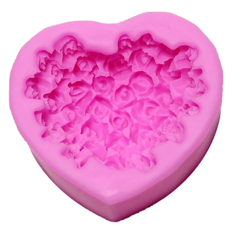 Chocolate Mold Rose Fondant Mold Soap Making Mold For Cake Decorating DIY Home Baking Craft Tools