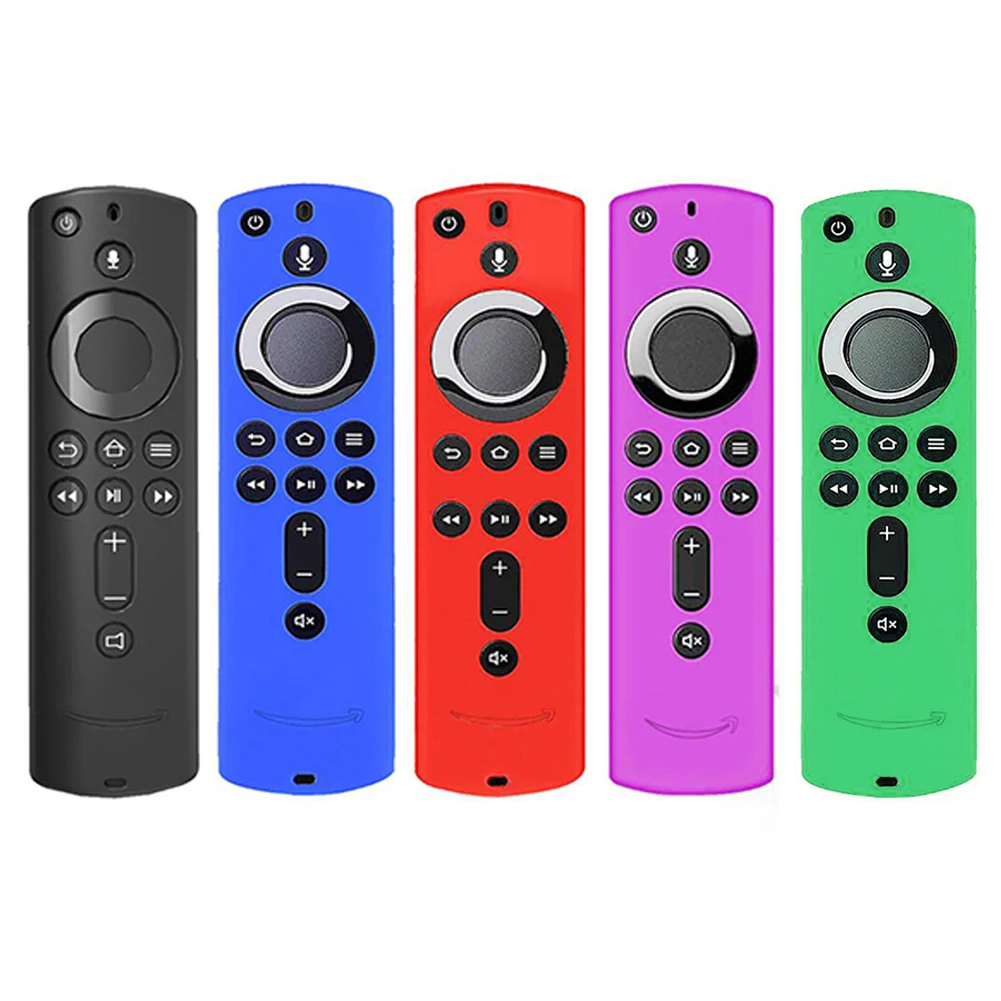 Protective Case 5.9 Inch Cover Silicone Sleeve Shockproof Anti-Slip Replacement For Amazon Fire TV Stick 4K Remote Control Case