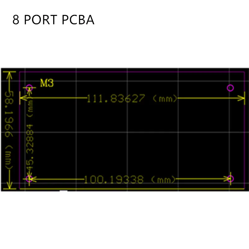 Oem pbc 4/8ポートギガビットイーサネットスイッチポート4/8ピンウェイヘッダ10/100/1000mハブ4/8wayパワーピンpcbボードoemネジ穴