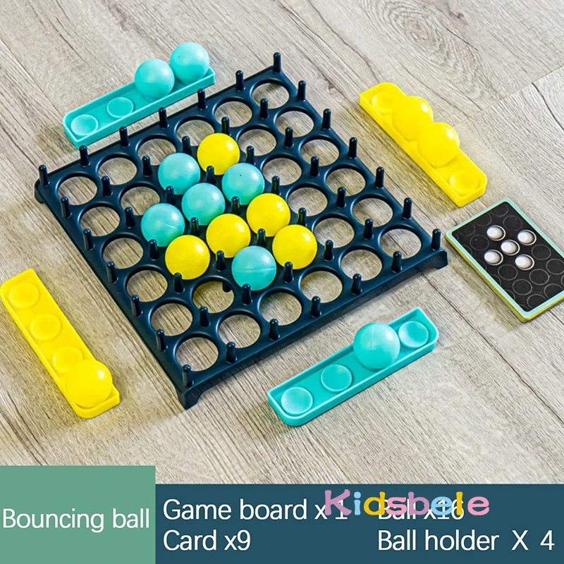 Kids Ball Bouncing Game Parent-child Interaction Board Game Jumping Connect Ball Toddler Toss Ball Game Fun Party Game