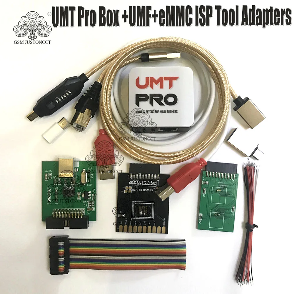 

New Edition UMT Pro2 BOX /Ultimate Multi Tool UMT+Avb 2in1 BOX with UMF + USB Cable + UMT eMMC ISP Adapters Tool 5 in 1