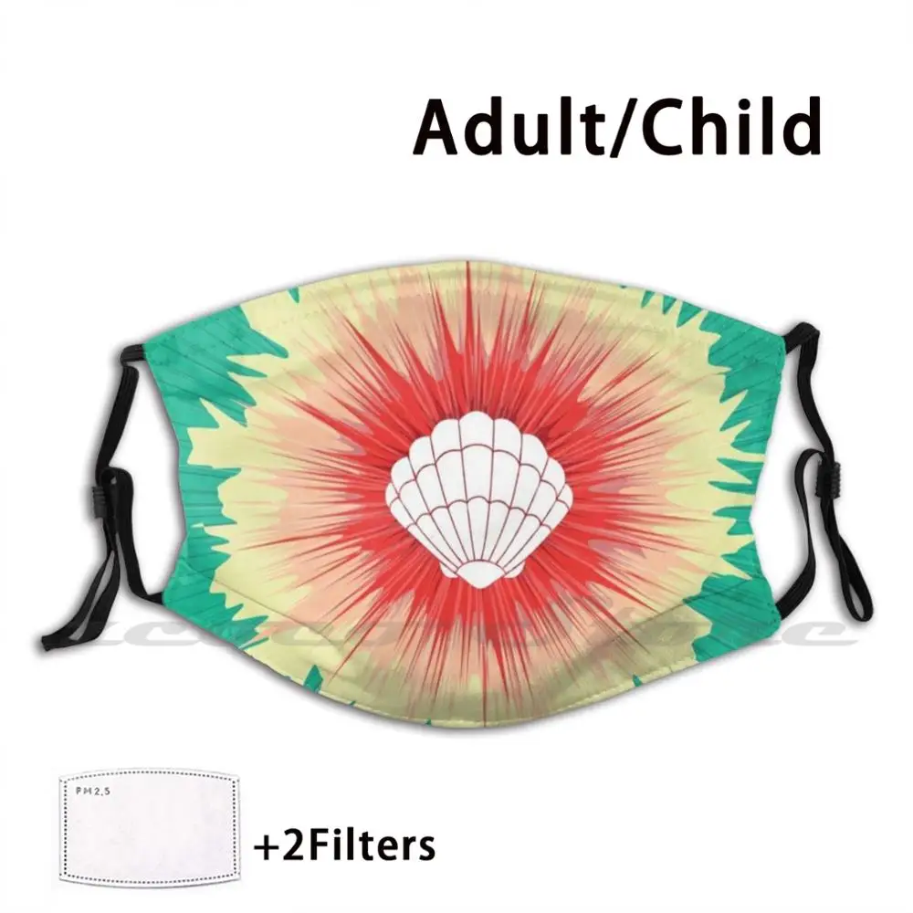 Mermaid Sunburst Custom Pattern Washable Filter Pm2.5 Adult Kids Mask Little Mermaid The Little Mermaid Ariel Sunburst