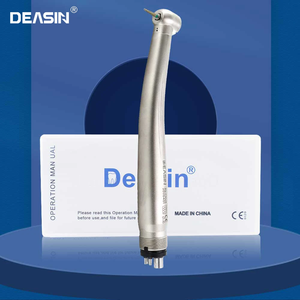 

Max2 Dental LED High Speed Handpiece Self-powered Air Turbine Dental Handpiece Standard 2/4Holes SU Cartirdge Rotor