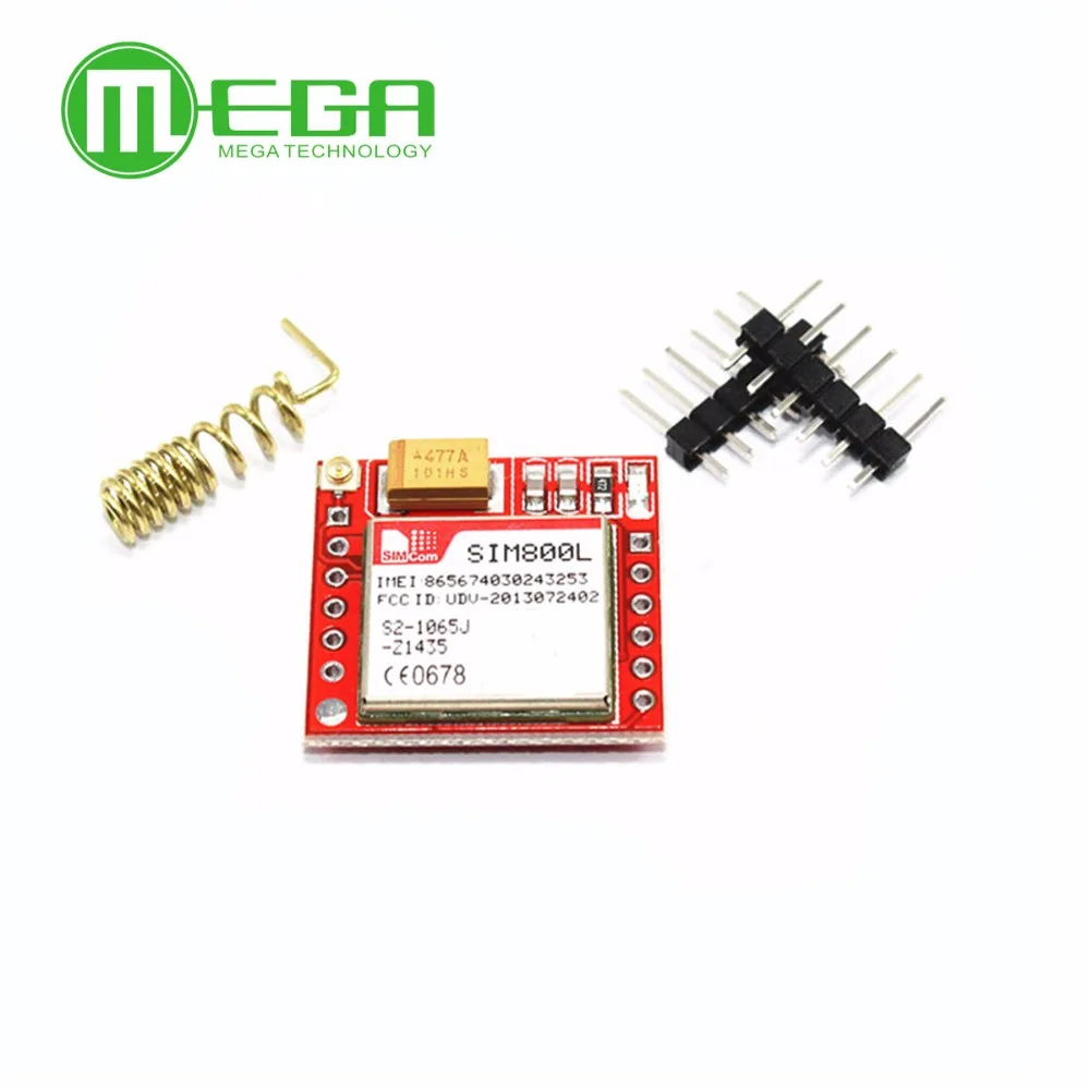 

50set Smallest SIM800L GPRS GSM Module MicroSIM Card Core BOard Quad-band TTL Serial Port