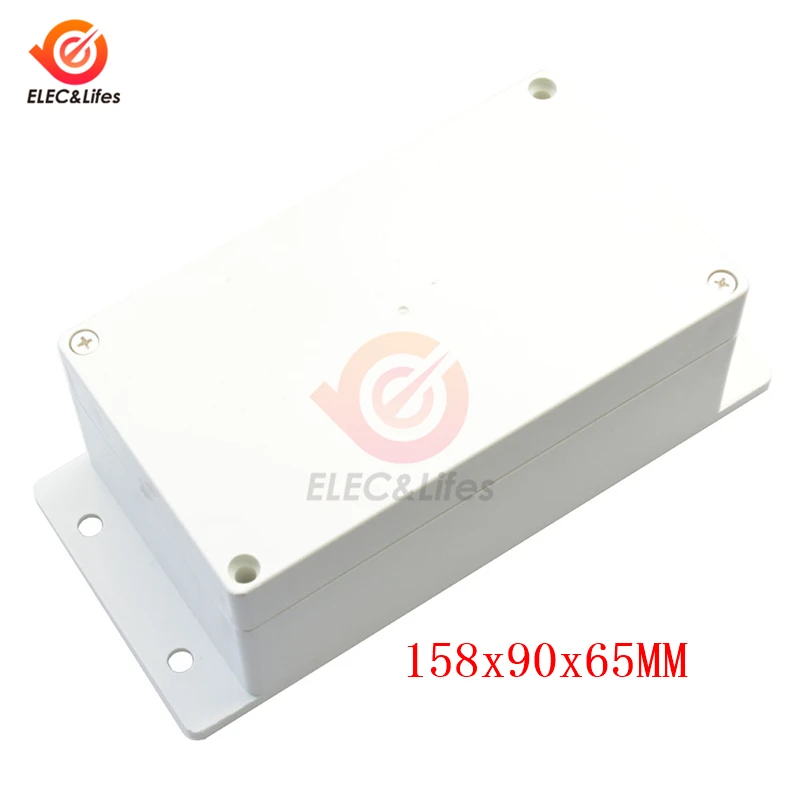 Waterproof Clear Plastic Electronic Project Box Enclosure Cover Case para Projetos Eletrônicos Faça Você Mesmo 158x90x65 mm