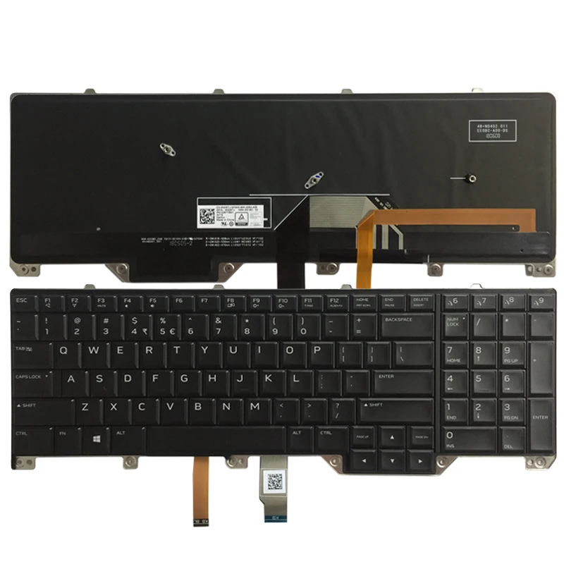 

New Laptop US keyboard for DELL Alienware M17 17 R4 R5 with Backlit 0ND5TJ PK1326T1B01