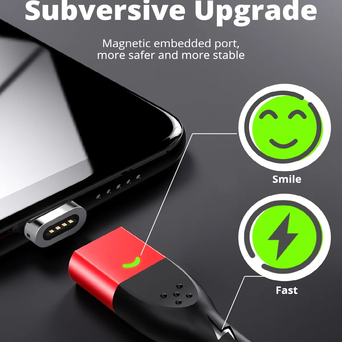 3 PCS Square Magnetic Tips for Mobile Phone Replacement Parts Micro Type C Magnet Charger Cable Plug Converter Charging Adapter image 4