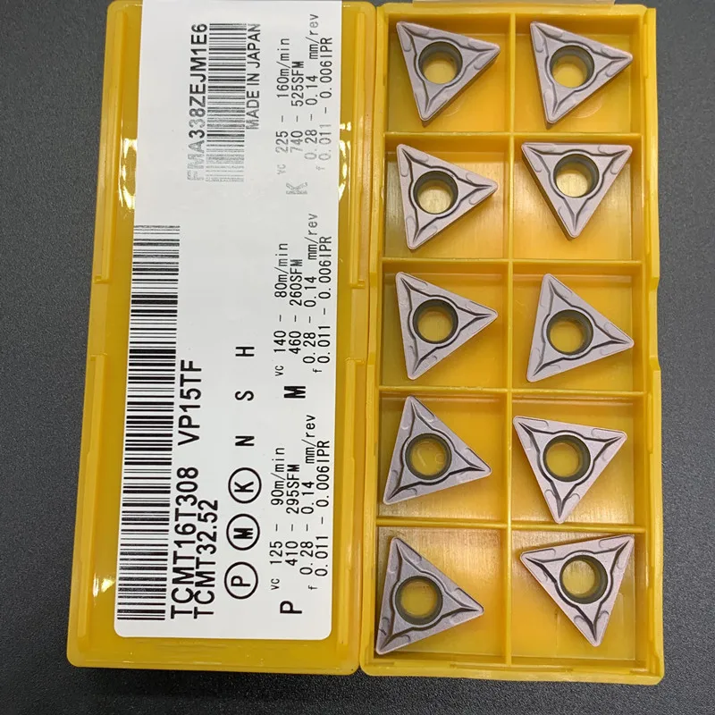 Ferramentas de corte mecânicas vp15tf/us520, inserções de carboneto com rotação interna e ferramentas de corte para cnc, cortador de torno com 10 peças
