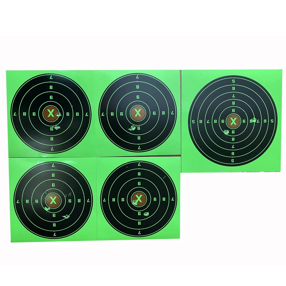 20 Pcs 14*14cm /17*17cm Cardboard Splatter & Reactive Paper Target Can be Match with Pellet Trap