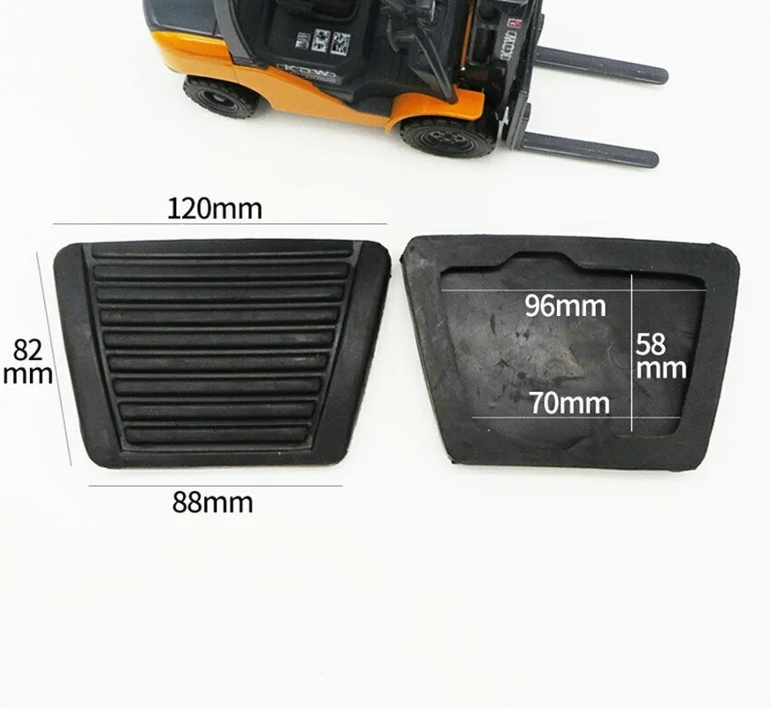Tapis en caoutchouc pour pédale de frein et d'embrayage de chariot élévateur, 2 pièces, pour Machine HELI HANGCHA