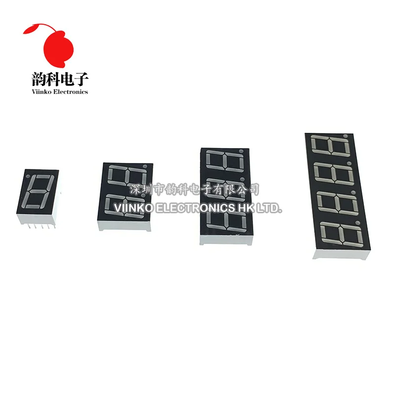 

2pcs 0.8inch LED display 7 Segment 1 Bit/2 Bit/3 Bit/4 Bit Digit Tube Red Common Cathode / Anode Digital 0.8 inch led 7segment