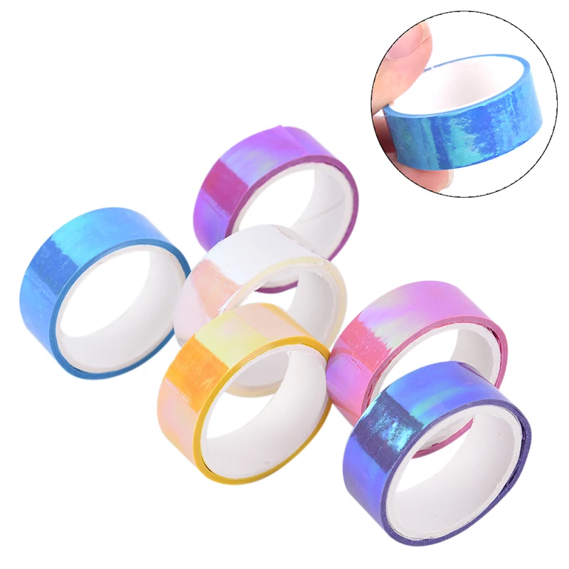 500cm Rhythmic Gymnastics Decoration Holographic RG Prismatic Glitter Tape Hoops Stick 500cm x 1.5cm