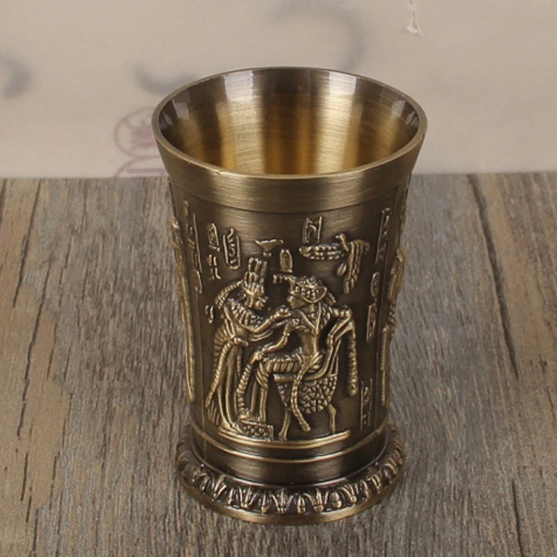 40ml Metal Alloy Creative Ancient Egypt Shot Glass Bar Drinkware Accessories