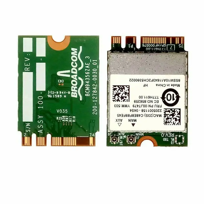 BCM94356 NGFF 802.11AC 867Mbps WIFI Support Bluetooth 4.1 Wireless Card For Thinkpad L460 L560 P50S T460 T460S T460P T560 0JT479