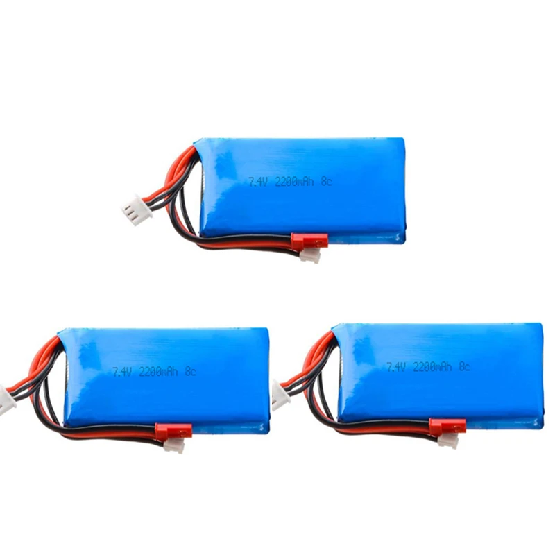 7.4V 2200mAh Lipo Battery for FrSky Taranis Q X7 Dx6e Dx6 Transmitter Spektrum DX8 Rc Spare Part 2S Rechargeable Battery Pack