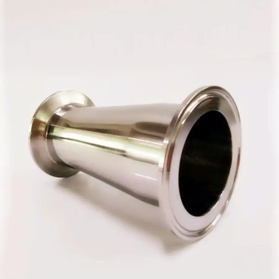 

76mm to 57mm 2.25" Pipe OD 3" to 2.5" Tri Clamp Reducer SUS 316L Stainless Sanitary Pipe Fitting Homebrew