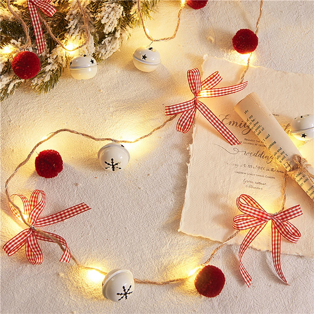 Christmas LED Copper Wire Pine Cone String Lamp, Pine Needles, Fairy Garland, Yard, Holiday Decoration Lamps, 2022 image 5