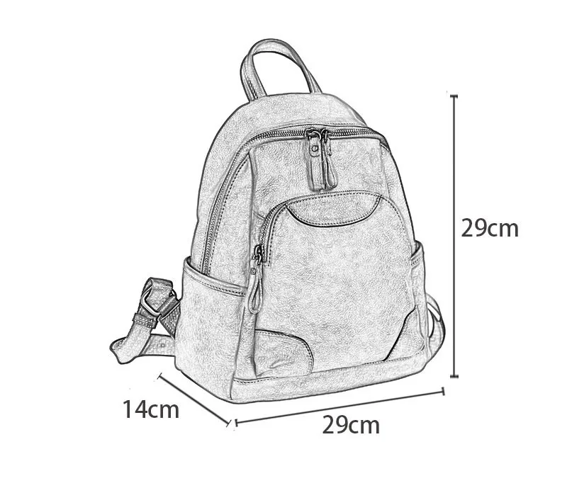 PNDME fashion luxury natural genuine leather ladies backpack weekend outdoor daily party real cowhide designer women's bagpack